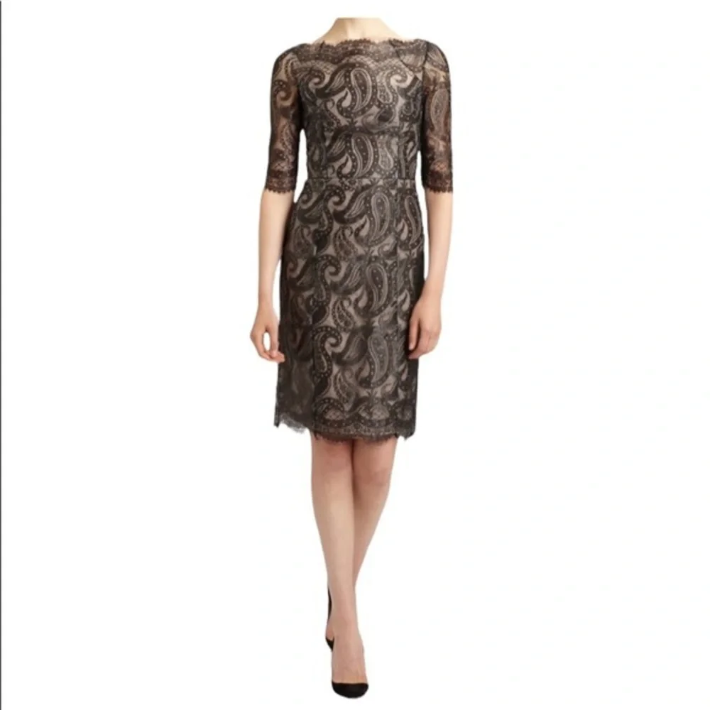 - Erdem black lace midi dress size 8 - Picture 1 of 8